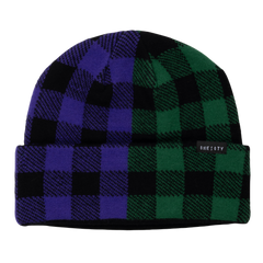 50-50 PLAID BEANIE